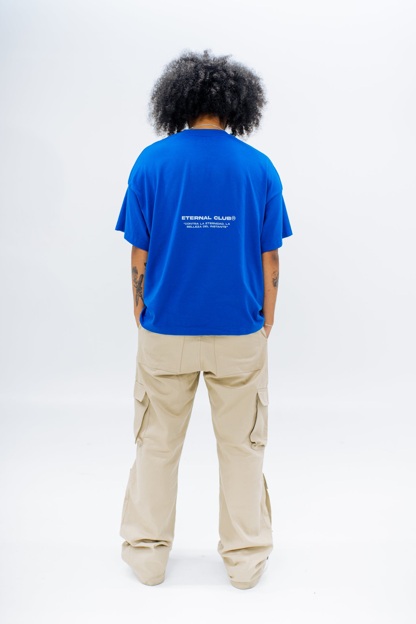 Camiseta prayer azul