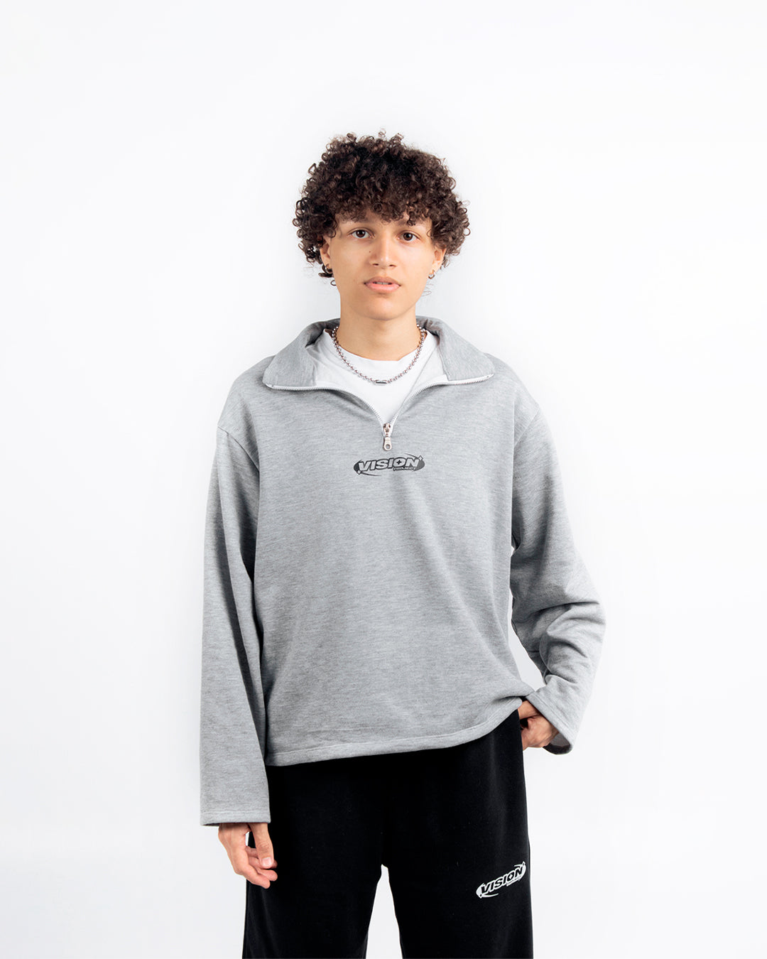 SWEATER GRIS VISION