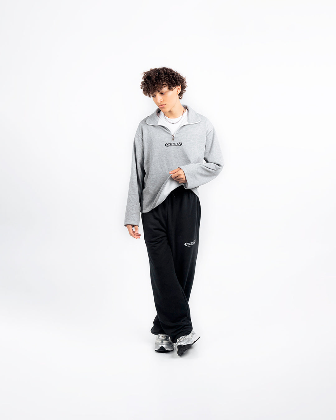 SWEATER GRIS VISION